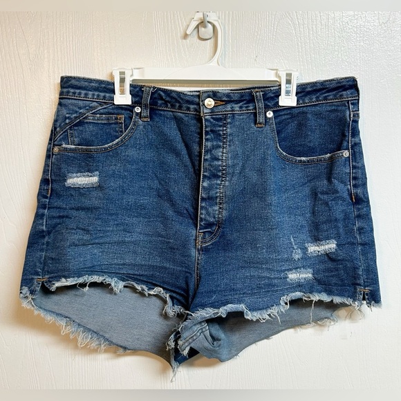 FREE PEOPLE x We The Free CRVY Vintage High Rise Short Size 34 - Picture 4 of 6